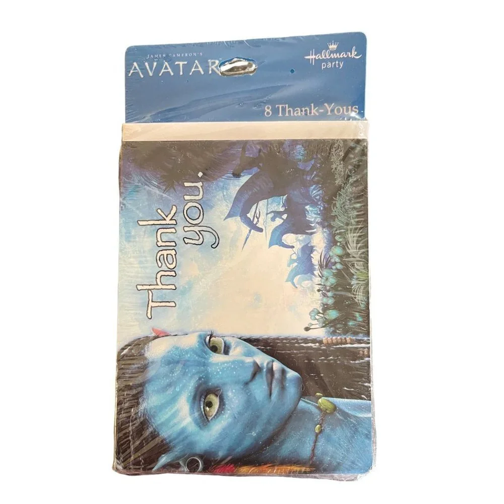 5 Packs Hallmark Party Thank you Cards Avatar Theme With Envelopes (40 total)
